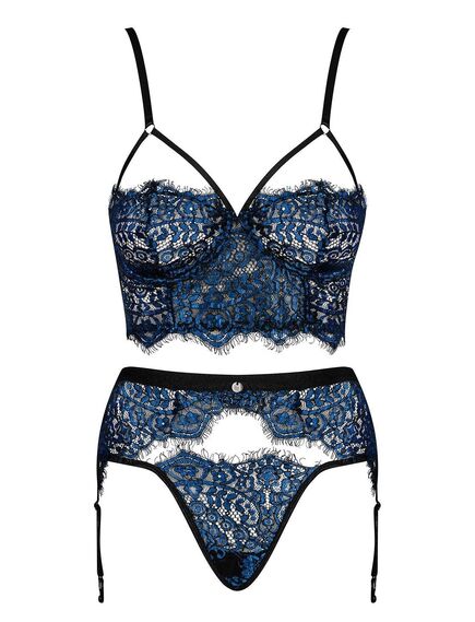 Сексуальный комплект с поясом Obsessive YASSMYNE SET (S/M) , изображение 3