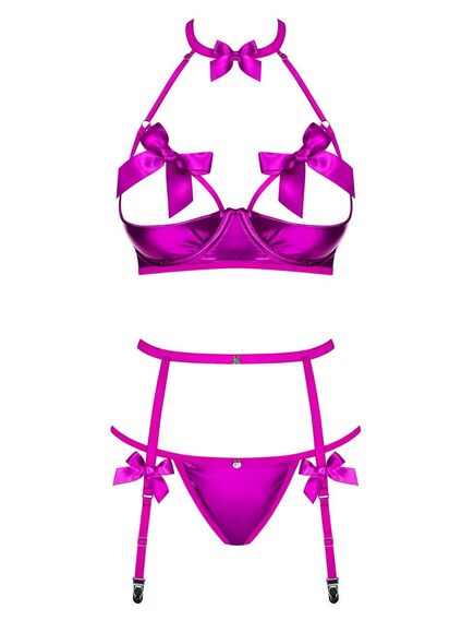 Сексуальный комплект с поясом Obsessive DELISHYA SET (L/XL) , изображение 3