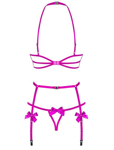 Сексуальный комплект с поясом Obsessive DELISHYA SET (L/XL) , изображение 4