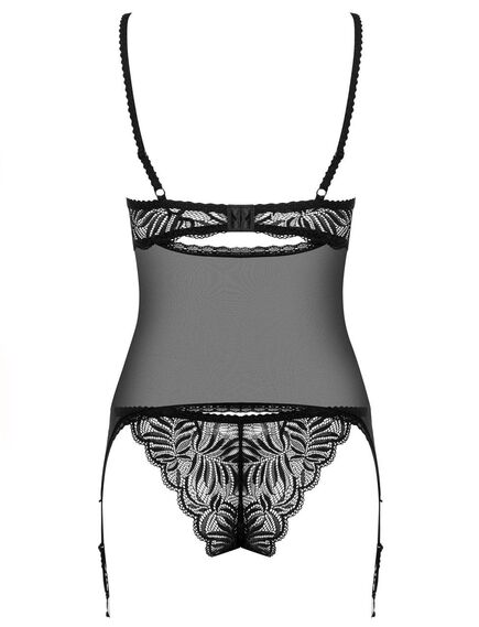 Корсет с трусиками Obsessive CONTICA CORSET (S/M) , изображение 6