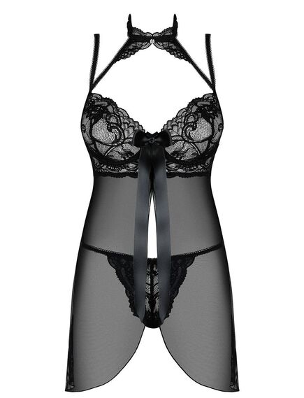 Бэби-долл + стринги Obsessive ELIZENES BABYDOLL (L/XL), Выберите размер : L/XL , изображение 3