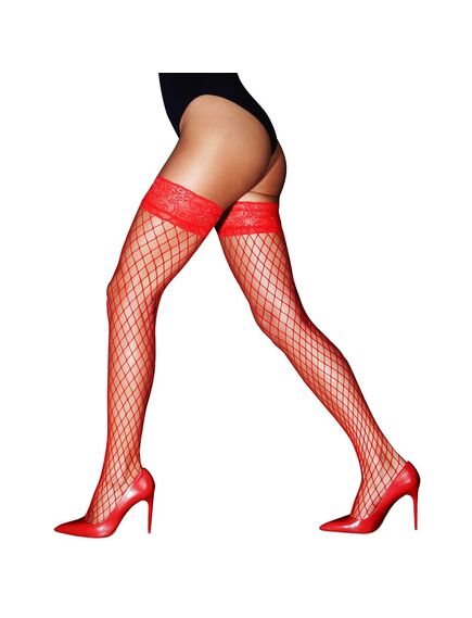 Чулки в крупную сетку "Le Frivole", S/M 