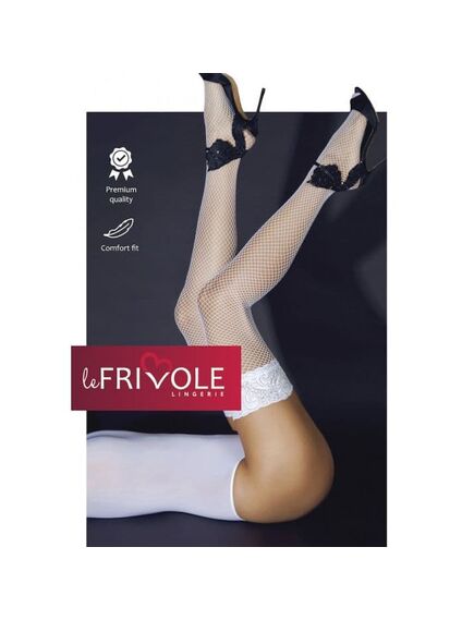 Чулки в мелкую сетку "Le Frivole", S/M , изображение 2