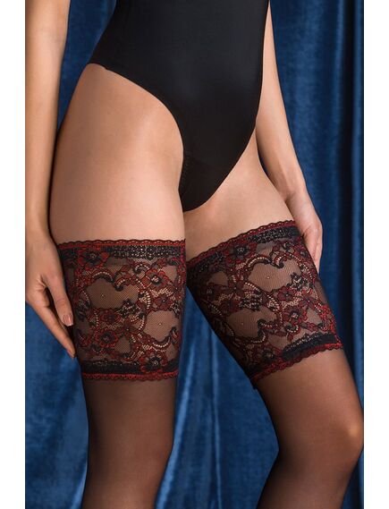 Чулки Avior 20 den с широкой резинкой на силиконовой основе 5/6, Выберите размер : 5\6 