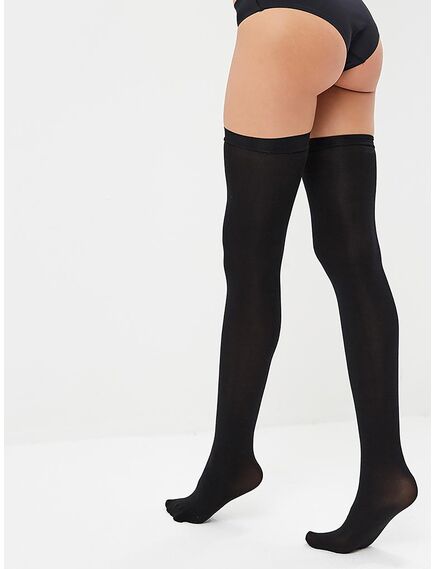 Плотные черные чулки (Sense) S/M , изображение 3