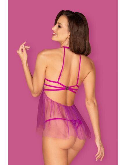 Эротическая сорочка с открытой грудью DELISHYA S/M , изображение 2