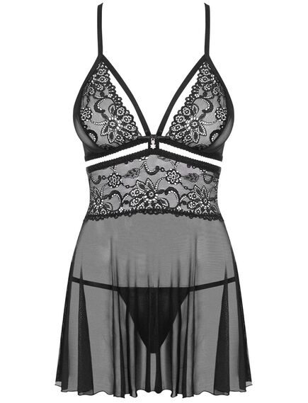 Бэби-долл Obsessive 838 BABYDOLL черный (S/M), Выберите размер : S/M , изображение 3