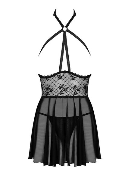 Откровенный бэби-долл + стринги Obsessive NETTSY BABYDOLL (S/M), Выберите размер : S/M , изображение 3