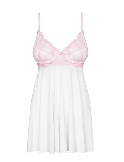 Сексуальная сорочка нежно белого цвета S / M , изображение 2