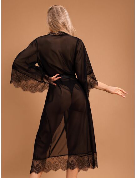 Элегантный пеньюар с отделкой кружевом (Muse) XXL/XXXL , изображение 5