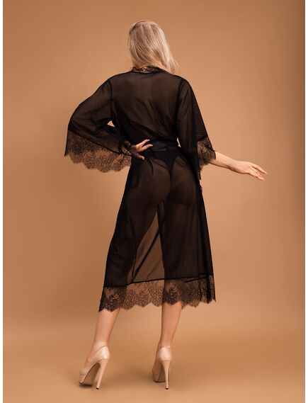 Элегантный пеньюар с отделкой кружевом (Muse) XXL/XXXL , изображение 6
