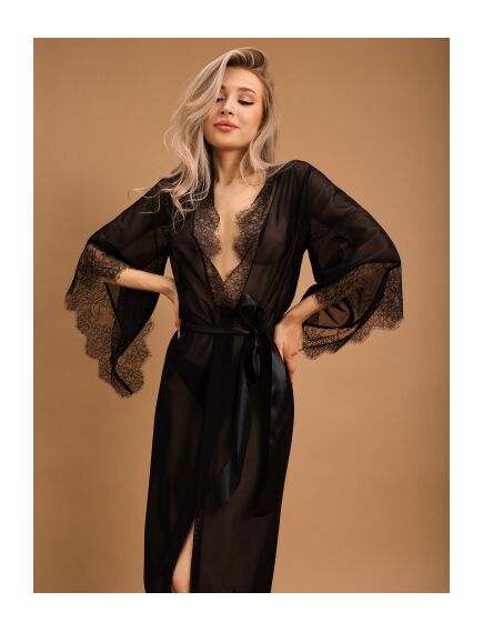 Элегантный пеньюар с отделкой кружевом (Muse) XXL/XXXL , изображение 2