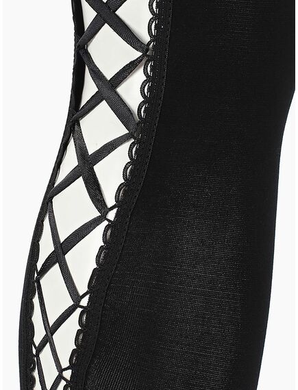 Чулки со шнуровкой сзади (Sense) S/M , изображение 2