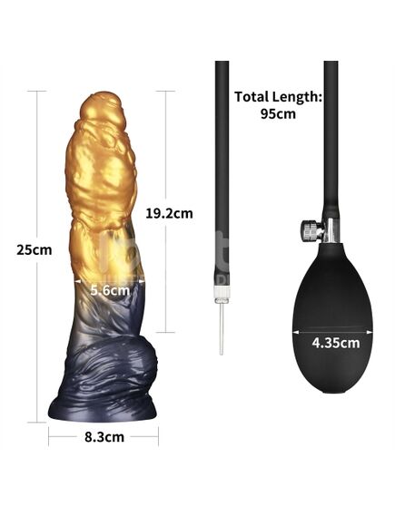 Фаллоимитатор с подкачкой "Aerosx", 25 см , изображение 3