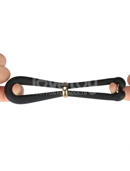 Эрекционное кольцо с подхватом за мошонку "AnyFit" , изображение 3