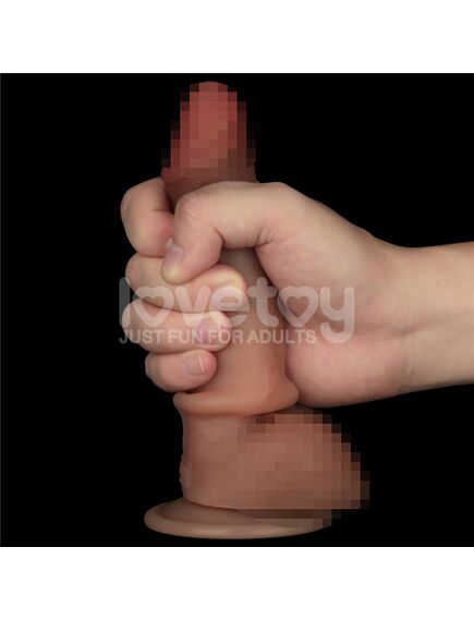 Фаллоимитатор с подвижной кожей из двухслойного силикона "7,5 Sliding Skin Pro", 19,2 см , изображение 3