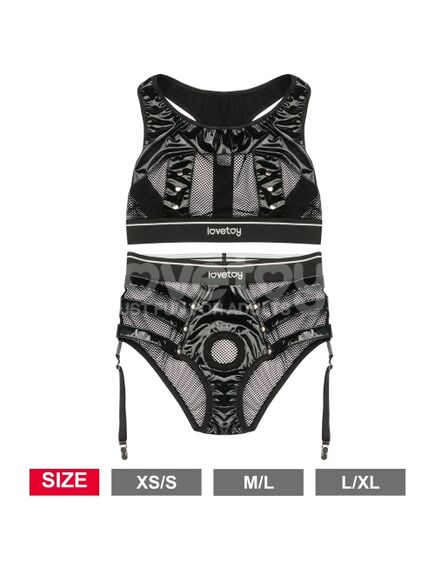 Комплект бюстгалтер и пояс для страпона Iconic Harness от Rebellion Reign (XS/S) , изображение 3