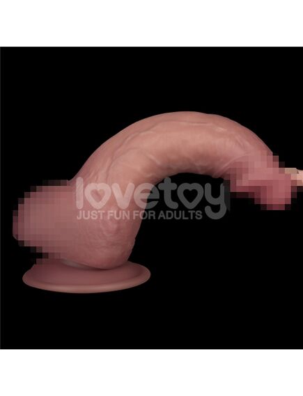 Реалистичный вибратор на присоске "Dual-density Power Cock", 21,6 см , изображение 4