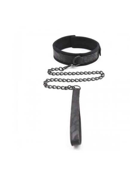 Черный ошейник c кружевом , изображение 2