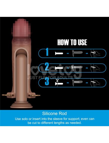 Фаллопротез 3в1,"RealFeel Set" 22,8 см, размер XS/M , изображение 3