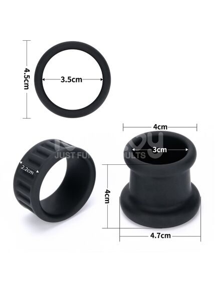 Эрекционное кольцо с поддержкой за мошонку , изображение 5