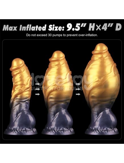 Фаллоимитатор с подкачкой "Aerosx", 19 см , изображение 2