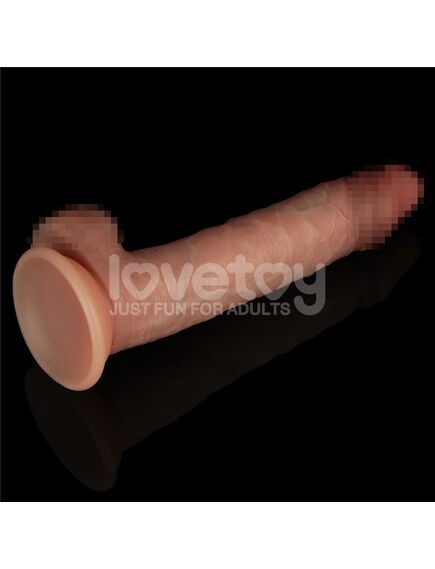 Фаллоимитатор с подвижной кожей из двухслойного силикона "8,5 Sliding Skin Pro", 21,6 см , изображение 9