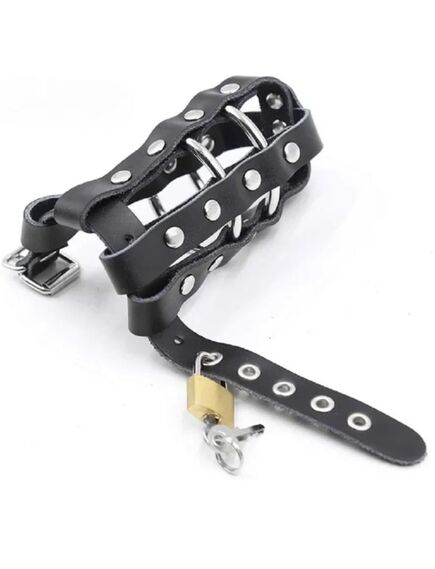 Мужской пояс верности с замком из искуственной кожи , изображение 2