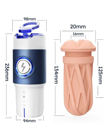 Автоматический мастурбатор с инфракрасным подогревом и фрикциями Leten ThermoPod MAX , изображение 6