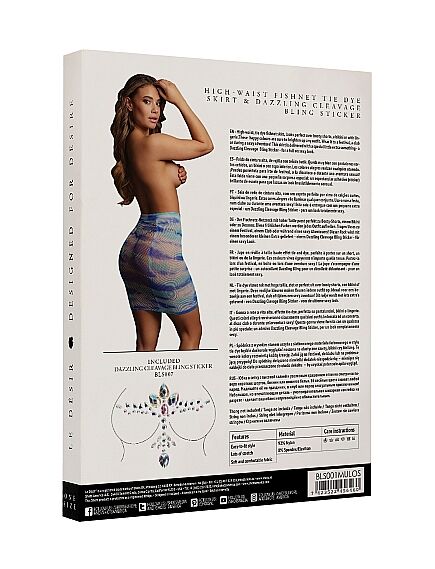 Юбка в сеточку с завышенной талией и ослепительная наклейка , изображение 2