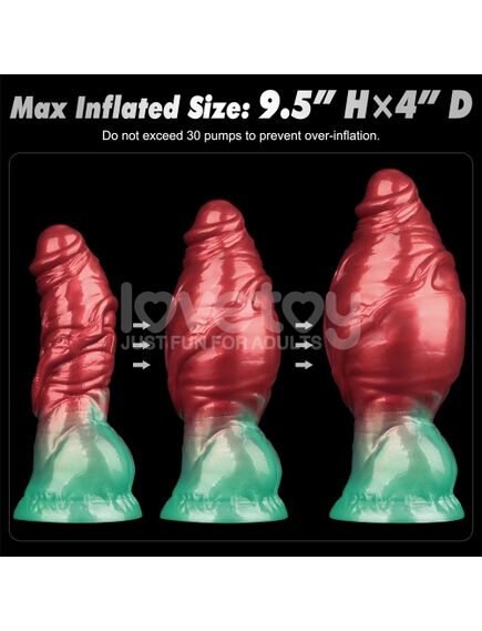 Фаллоимитатор с подкачкой "Aerosx", 19 см , изображение 2