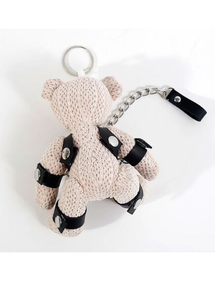 Брелок БДСМ медвежонок с поводком , изображение 2