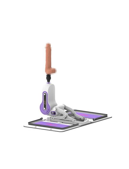 Регулируемая секс-машина с пультом на проводе, белая , изображение 5