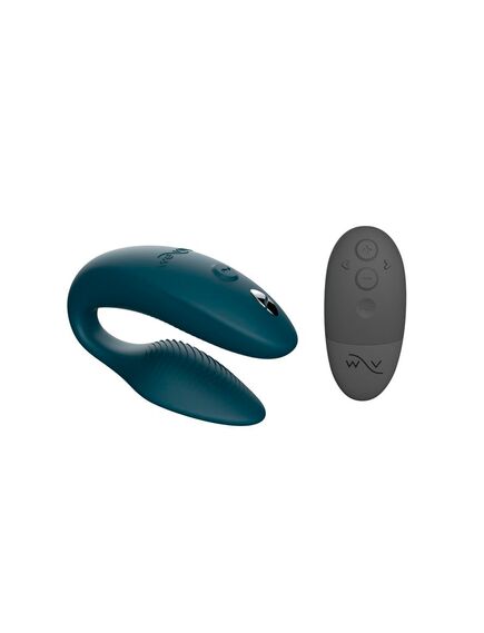 Вибратор для пар We-Vibe Sync 2 зеленый, в комплекте батарейка для пульта 