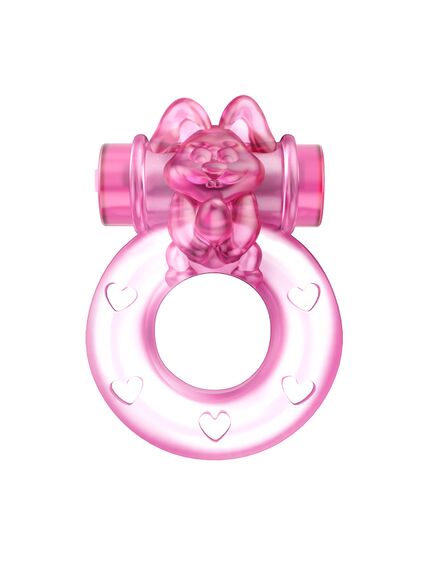 Розовое эрекционное кольцо с вибрацией Ring , изображение 2