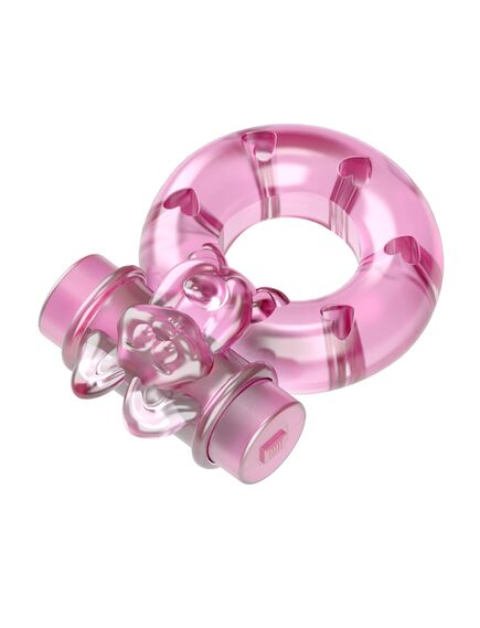 Розовое эрекционное кольцо с вибрацией Ring , изображение 5