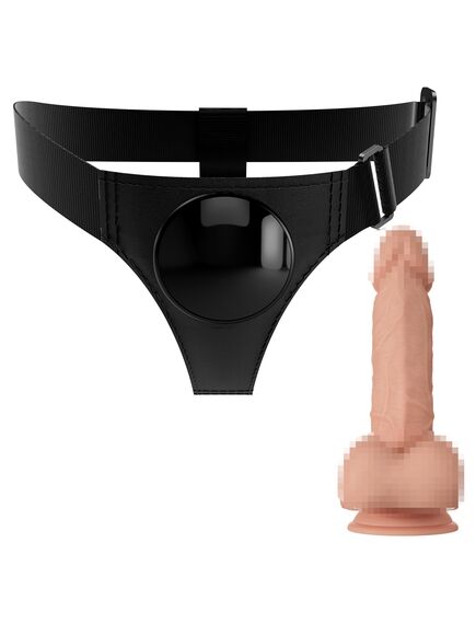 Страпон с фиксацией на присоске 21,8 см "Jerry" , изображение 3