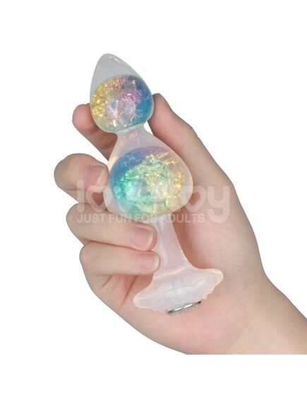 Силиконовая анальная пробка "Gemoria", разноцветная , изображение 5