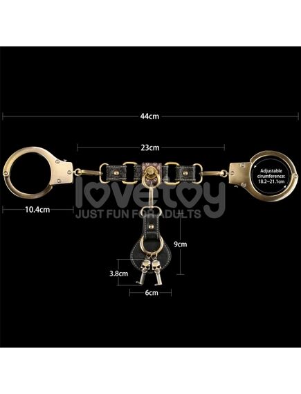 Наручники Rebellion Reign из тяжелого металла (бронза) , изображение 2