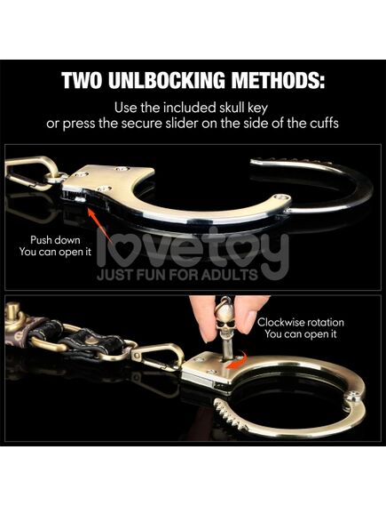 Наручники Rebellion Reign из тяжелого металла (бронза) , изображение 3