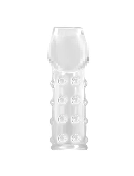 Насадка полуоткрытая с пупырышками, прозрачная , изображение 3