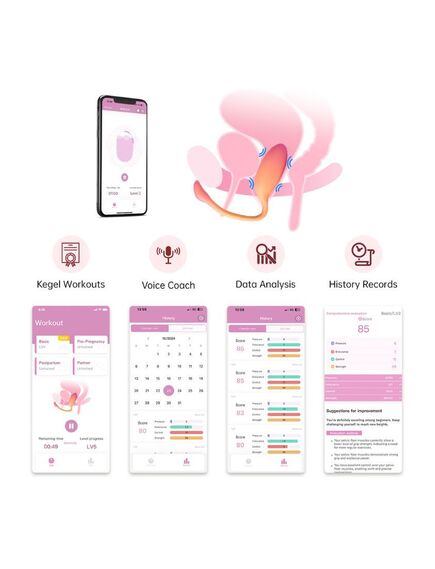 Виброяйцо "Flamingo Max" +APP с управлением через телефон , изображение 6