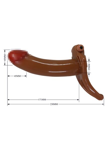 Фаллопротез телесный "Bradden", 17,1 см , изображение 6