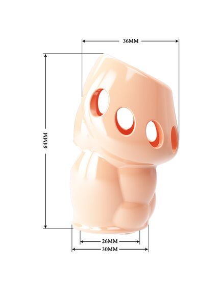 Насадка удлиняющая "Oscar", телесная , изображение 10