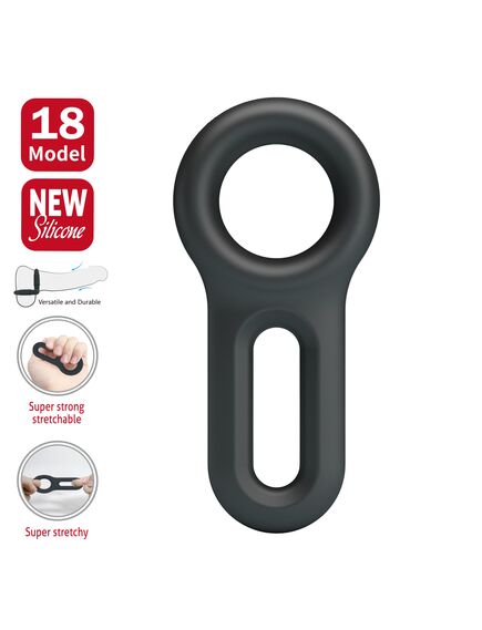 Эрекционное кольцо сдвоенное "Oniel №18" , изображение 2