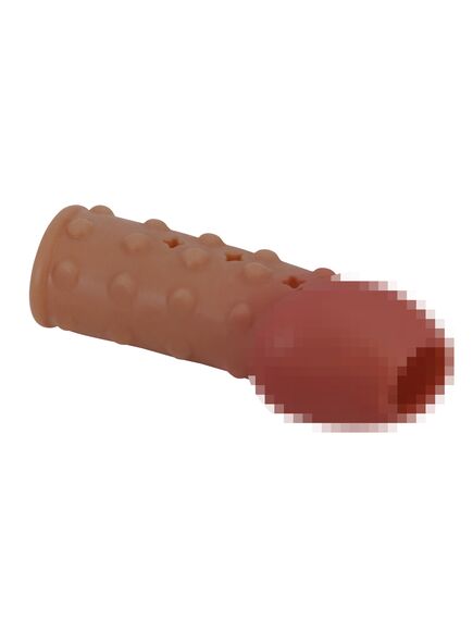 Насадка полуоткрытая с пупырышками, телесная , изображение 3