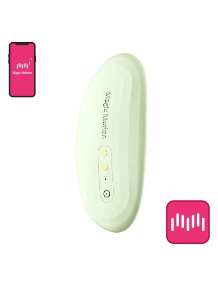 Клиторальный вибростимулятор "Nyx" с управлением через телефон, зеленый , изображение 7