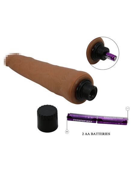 Реалистичный вибратор "Alfredo", 25 см , изображение 8