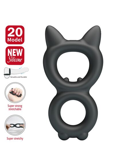 Эрекционное кольцо сдвоенное "Toran №20" , изображение 2