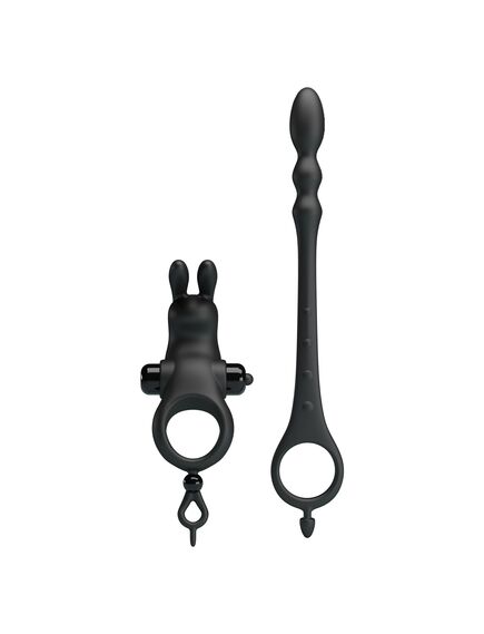 Эрекционное кольцо с вибрацией и анальной пробкой "Vibration penis sleeve 5". 24,5 , изображение 5